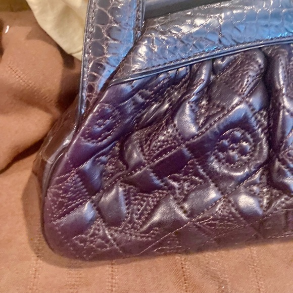 ***RARE***Louis Vuitton Alligator-Trimmed Vienna Sac Fermoir MM Handle Bag - Picture 5 of 16